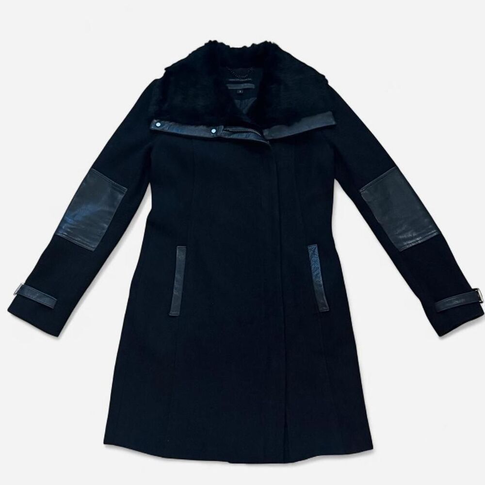 Andrew Marc x Richard Chai Wool Cashmere Rabbit Fur Coat – Size 2